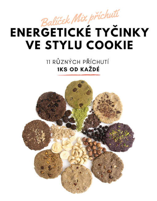 Balíček Mix příchutí - Energetické tyčinky ve stylu Cookie