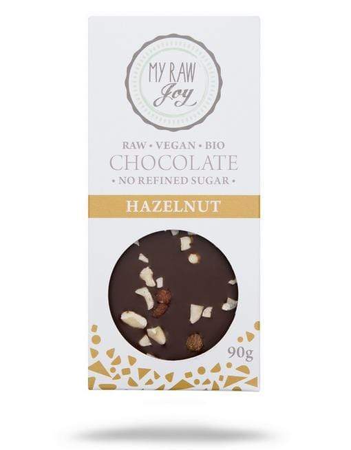 Raw Hazelnut Chocolate - Big Raw Chocolates MyRawJoy 