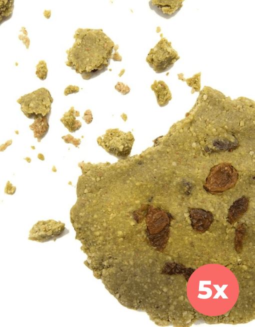 Raw Superfood Cookie - Matcha & Raisins Nutritious Cookies MyRawJoy 5 Cookie Bundle Deal | €2.73 per Cookie 