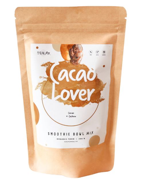 Smoothie Bowl Blend - Cacao Lover Smoothie Bowls Mix + Porridge Toppings MyRawJoy 
